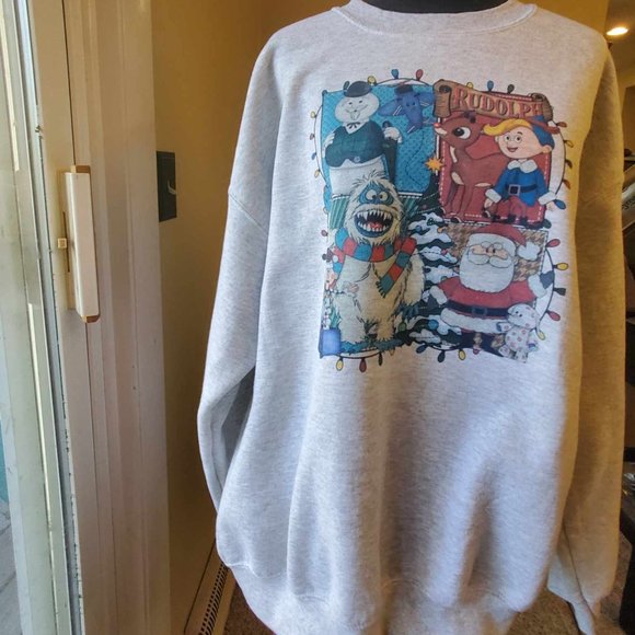 3X Rudolph Holiday Sweatshirt - Picture 1 of 8